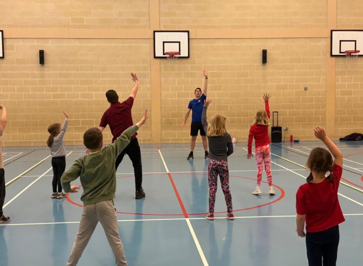 A real Junior Zone activity session in the sports hall at Richhill Recreation Centre